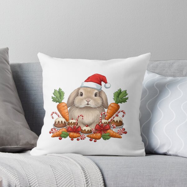 Item preview, Festive Bunny Christmas Rabbit with Sweet Treats & Carrots designed and sold by k3rstman1.