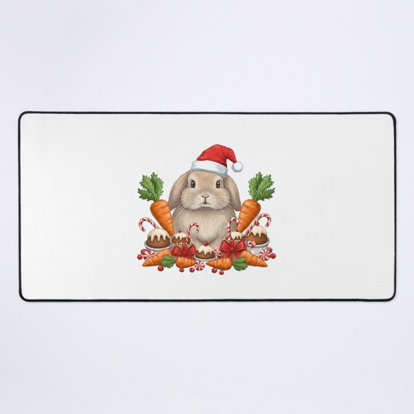 Item preview, Festive Bunny Christmas Rabbit with Sweet Treats & Carrots designed and sold by k3rstman1.