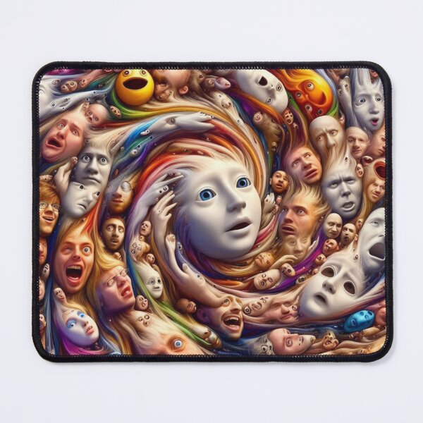 Item preview, Collage of meme faces in chaotic swirl designed and sold by ashokreddy343.