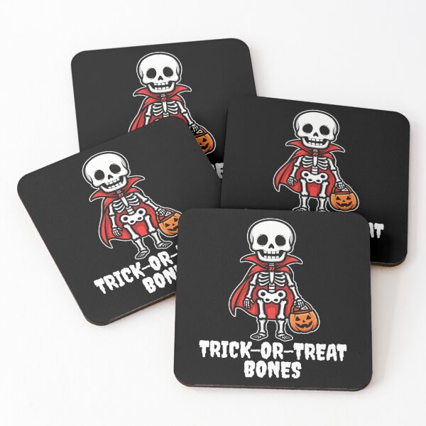 Item preview, TRICK-OR-TREAT BONES - SKELETON HALLOWEEN designed and sold by KEF Custom.