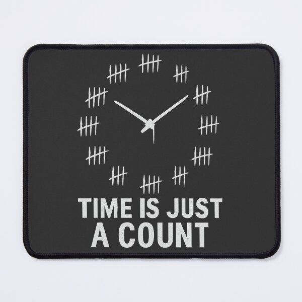 Item preview, Time is Just a Count – Tally Mark Clock Design designed and sold by Diwakar-Designs.