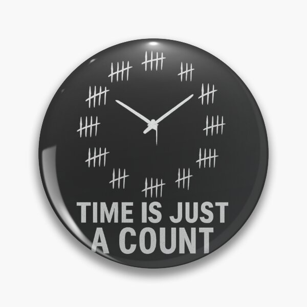 Item preview, Time is Just a Count – Tally Mark Clock Design designed and sold by Diwakar-Designs.