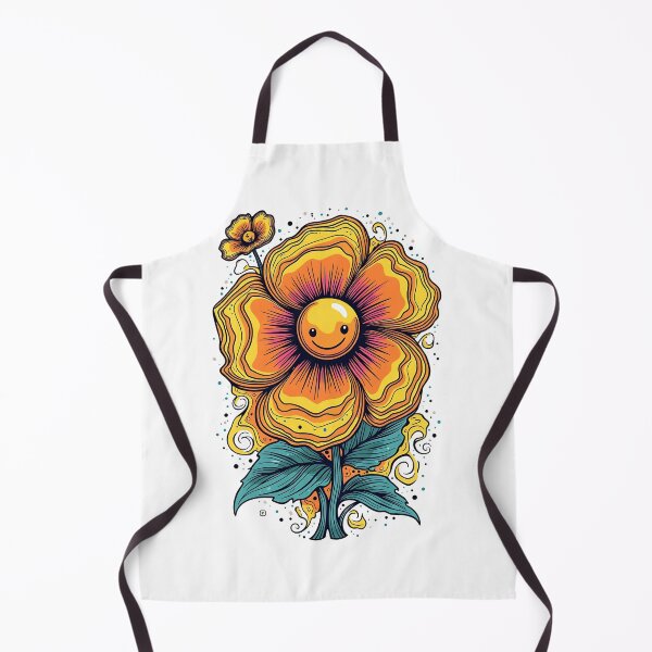 Item preview, Retro Smiley Flower designed and sold by VibeTCreations.