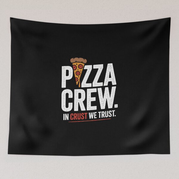 Item preview, Pizza Crew – In Crust We Trust designed and sold by Enea Kelo.