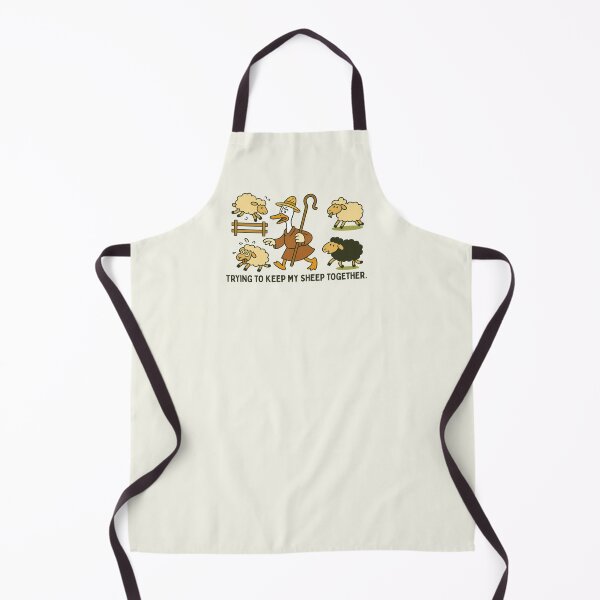 Item preview, Trying to Keep My Sheep Together Chaos Pun Humor Silly Goose designed and sold by SunfullyYours.