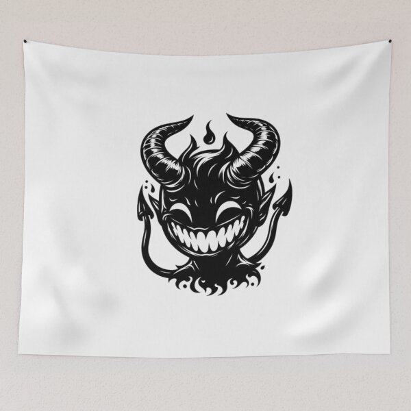 Item preview, Smiling Demon Face designed and sold by kyokyyosei.