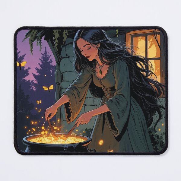 Item preview, Firefly Cauldron – Cottagecore Halloween Witch designed and sold by Deezyned.