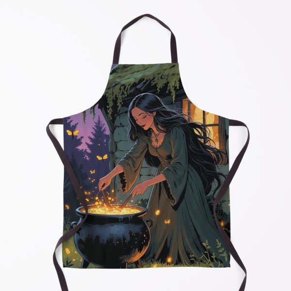 Item preview, Firefly Cauldron – Cottagecore Halloween Witch designed and sold by Deezyned.