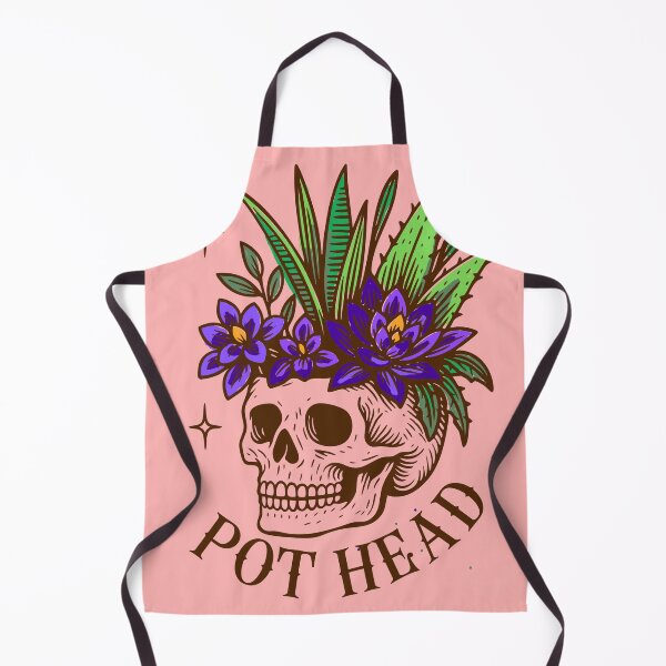 Item preview, Pot Head Skull with Plants | Funny Botanical Design designed and sold by Plantinum.