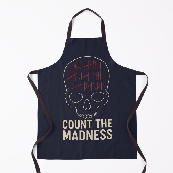 Item preview, Count the Madness – Abstract Skull with Tally Marks designed and sold by Diwakar-Designs.