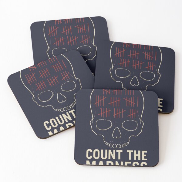 Item preview, Count the Madness – Abstract Skull with Tally Marks designed and sold by Diwakar-Designs.