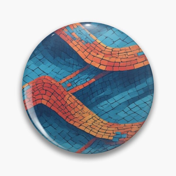 Item preview, Undulating Tiled Waves: A Vibrant Abstract Pattern designed and sold by Virtuals1.
