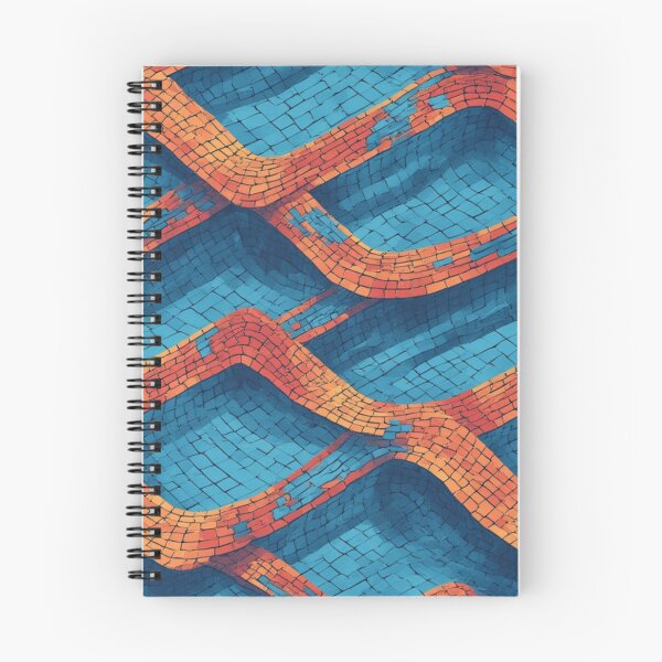 Item preview, Undulating Tiled Waves: A Vibrant Abstract Pattern designed and sold by Virtuals1.