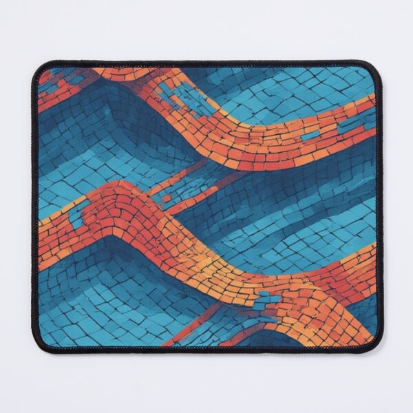 Item preview, Undulating Tiled Waves: A Vibrant Abstract Pattern designed and sold by Virtuals1.