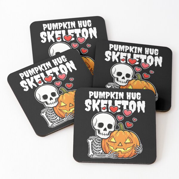 Item preview, PUMPKIN HUG SKELETON - SKELETON HALLOWEEN designed and sold by KEF Custom.