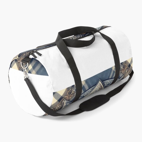 Item preview, Plaid Bandana Merging with Denim – Rustic Streetwear Texture Design designed and sold by ashokreddy343.