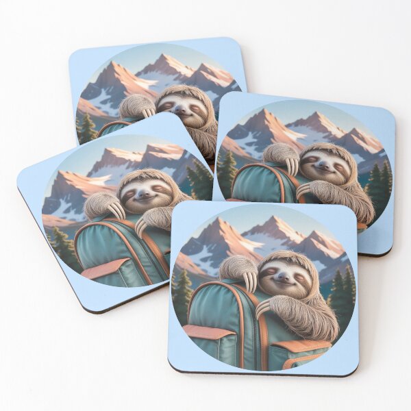 Item preview, Funny Sloth Hiking designed and sold by ChearshiPrints.