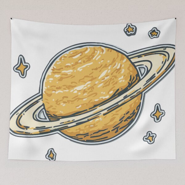 Item preview, Adorable Saturn Aesthetic Space Art designed and sold by AGraphic11.