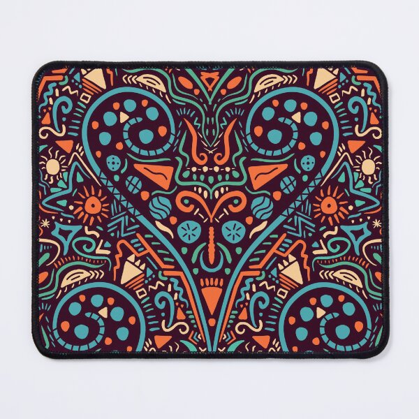 Item preview, Tribal heart pattern in bold colors designed and sold by EnridasDesign.