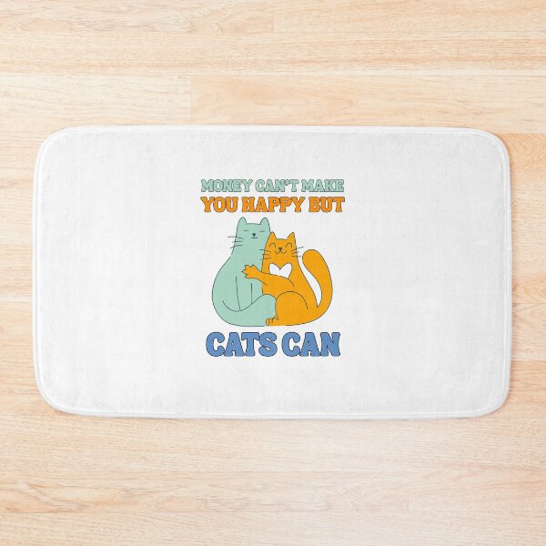 Item preview, Money can’t make you happy but cats can designed and sold by BigfeetLittlepaws.