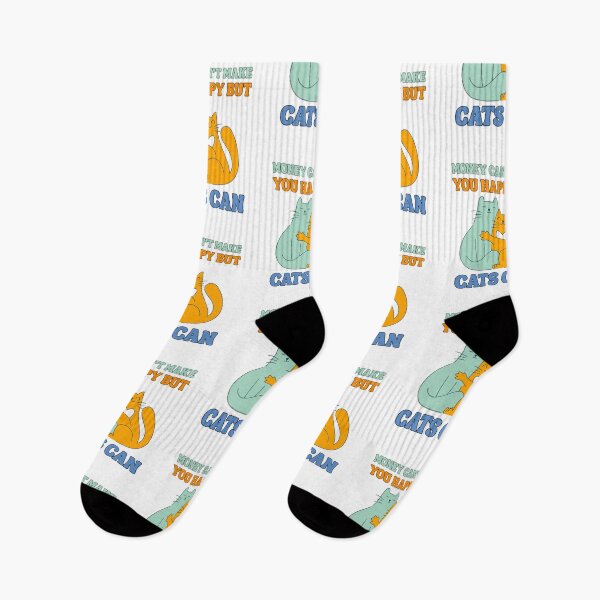 Item preview, Money can’t make you happy but cats can designed and sold by BritishDelights.