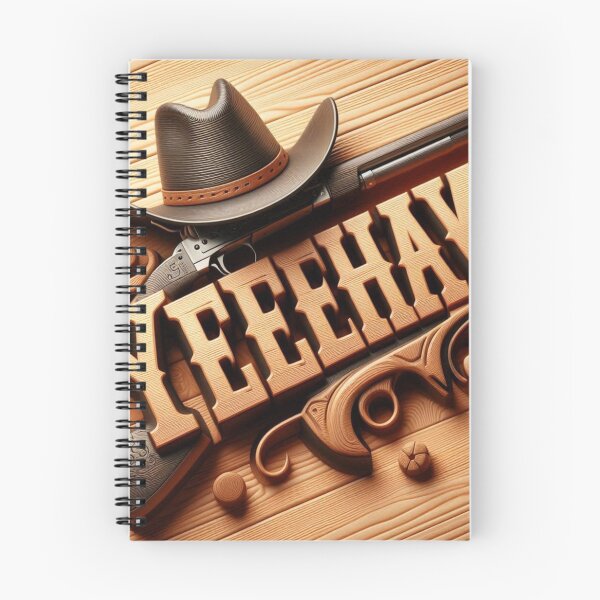 Item preview, Western-style typography: ‘Yeehaw!’ in wood grain designed and sold by ashokreddy343.