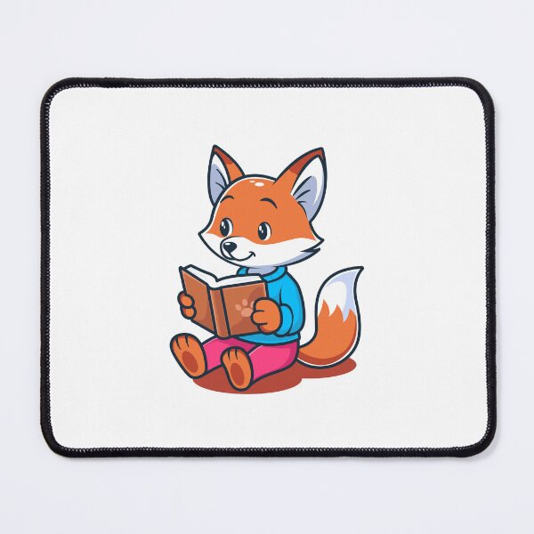 Item preview, Adorable cartoon fox reading a book designed and sold by Indraokta22.