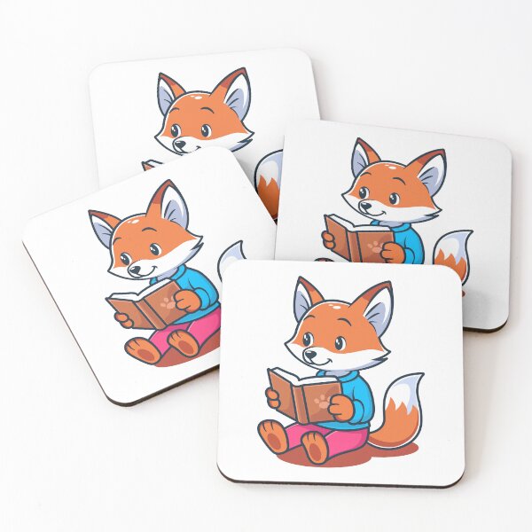 Item preview, Adorable cartoon fox reading a book designed and sold by Indraokta22.