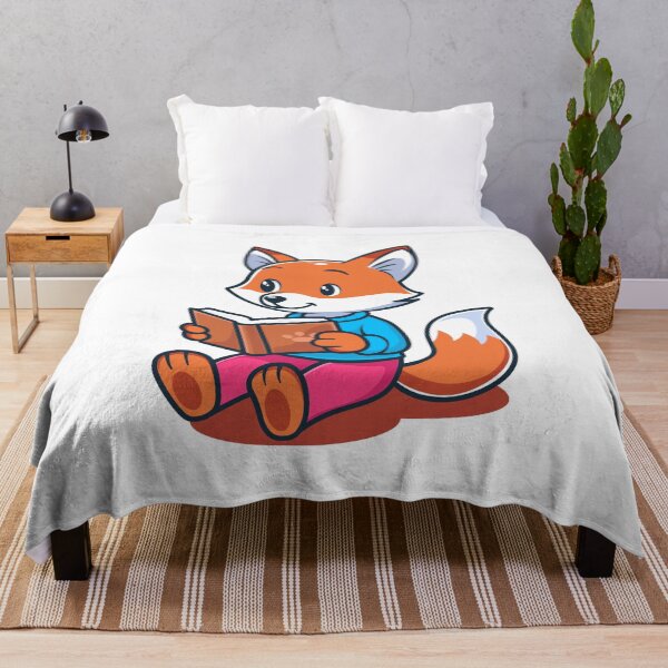Item preview, Adorable cartoon fox reading a book designed and sold by Indraokta22.