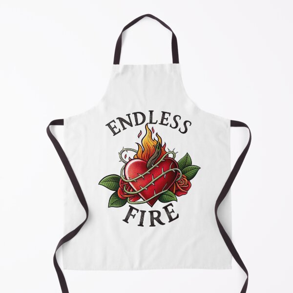 Item preview, Endless Fire – Neo-Traditional Heart Tattoo Design designed and sold by FlowingInkArt.