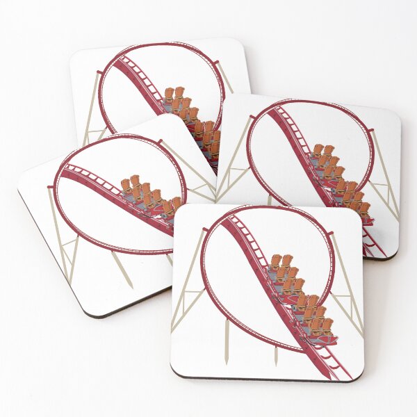 Item preview, Hollywood Rip Ride Rockit Coaster Design designed and sold by CoasterMerch.