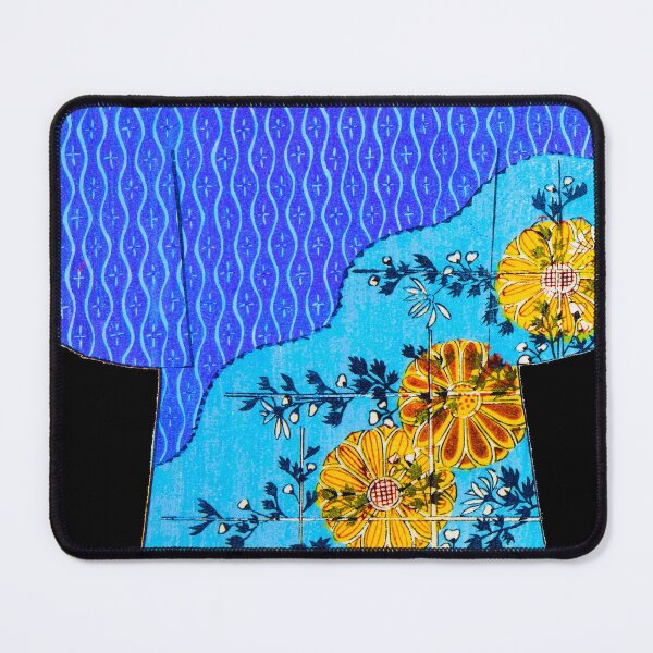 Item preview, Golden Blossoms on Sapphire Waves - V2 designed and sold by WheelieGdArt.