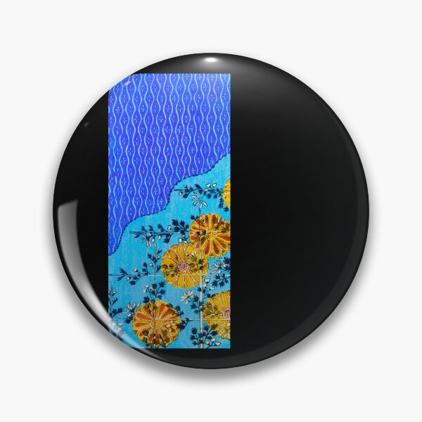 Item preview, Golden Blossoms on Sapphire Waves - V3 designed and sold by WheelieGdArt.
