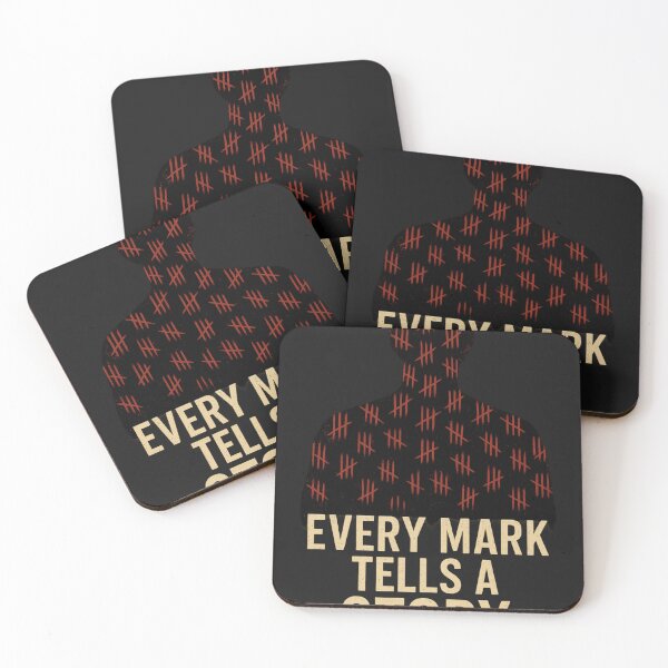 Item preview, Every Mark Tells a Story – Dark Silhouette Tally Mark Design designed and sold by Diwakar-Designs.