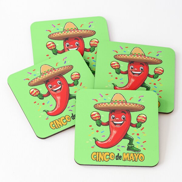 Item preview, mexican flag Funny Cinco de Mayo Party Cartoon Design designed and sold by Uglyandcute.