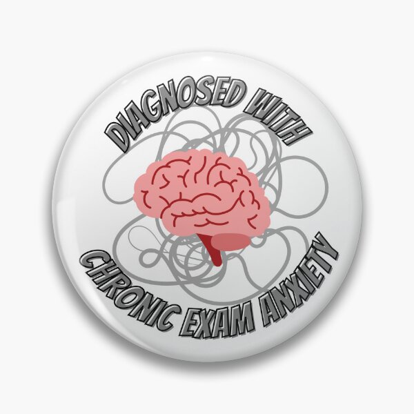 Item preview, Chronic Exam Anxiety Funny Brain Design designed and sold by Unoura-store.