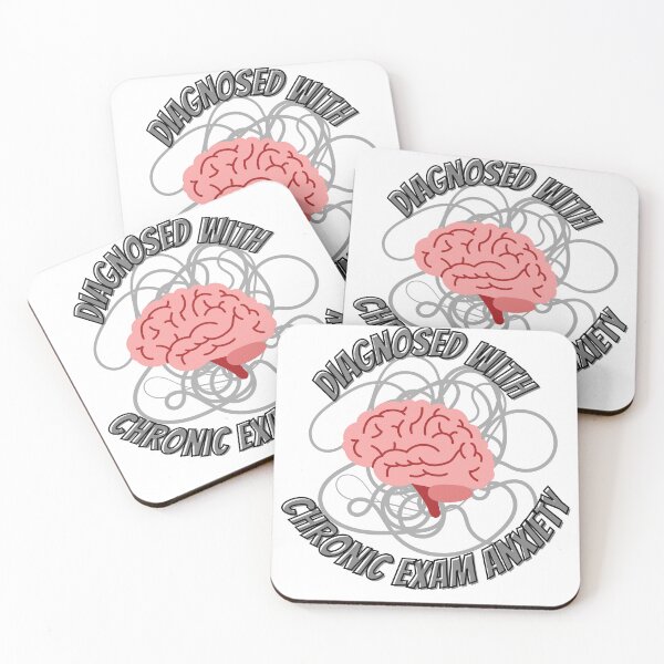 Item preview, Chronic Exam Anxiety Funny Brain Design designed and sold by Unoura-store.