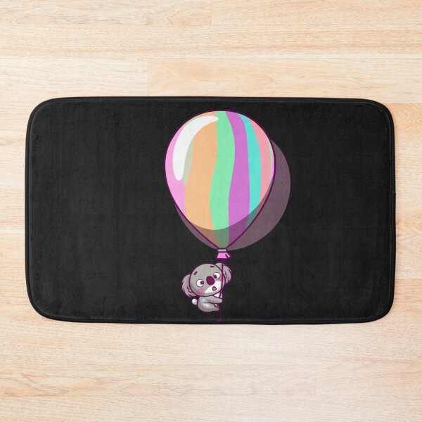 Item preview, Chibi Koala Floating with Balloon – Cute Funny Kawaii Animal Design designed and sold by ColorSplash123.