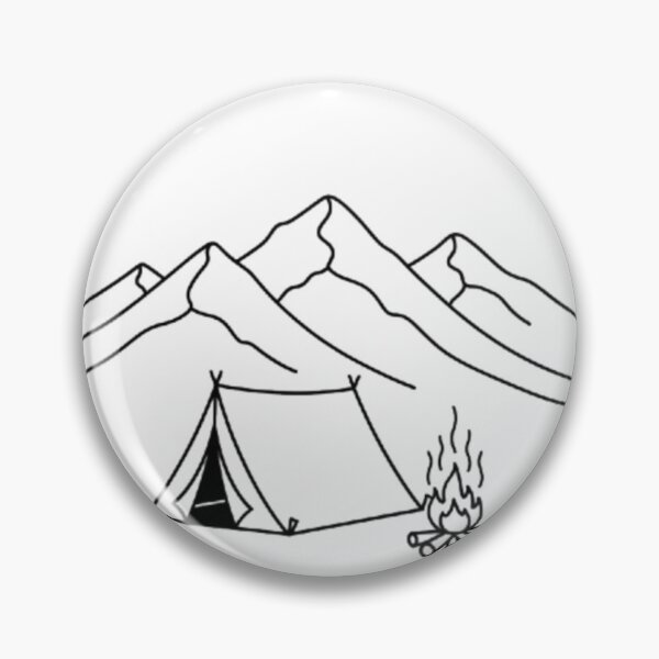 Artikelvorschau, Bergcamping-Szene entworfen und verkauft von WornUp.