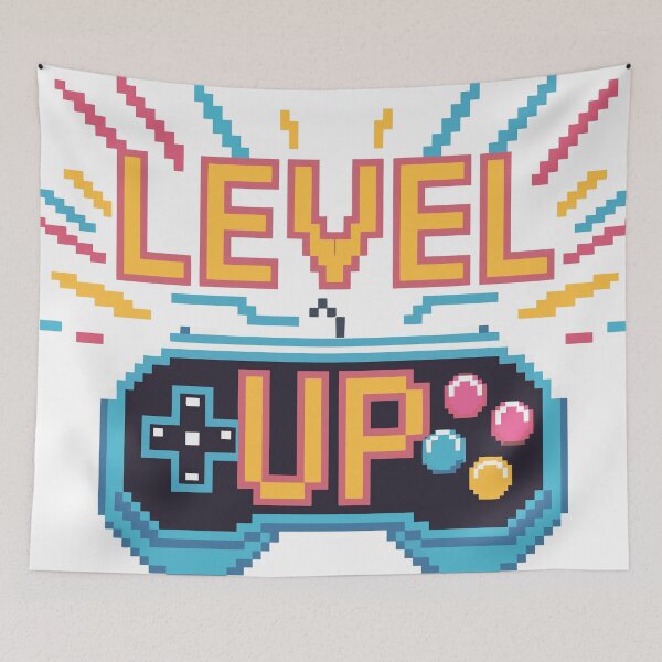 Item preview, ? Level Up – Retro Gamer Pixel Art Design | Geek & Gaming Merch designed and sold by H&F Shop.