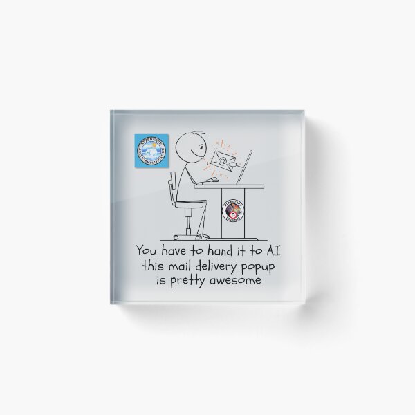 Item preview, Funny Artificial Intelligence Email Delivery System. designed and sold by MPC-Mince-Pies.