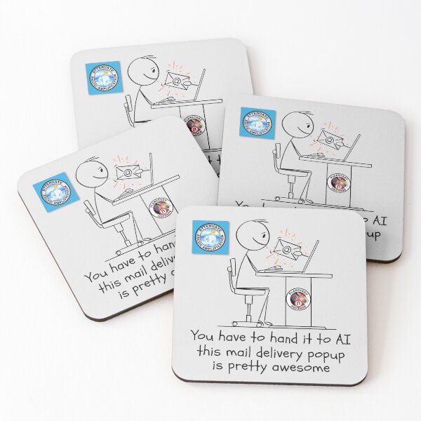 Item preview, Funny Artificial Intelligence Email Delivery System. designed and sold by MPC-Mince-Pies.