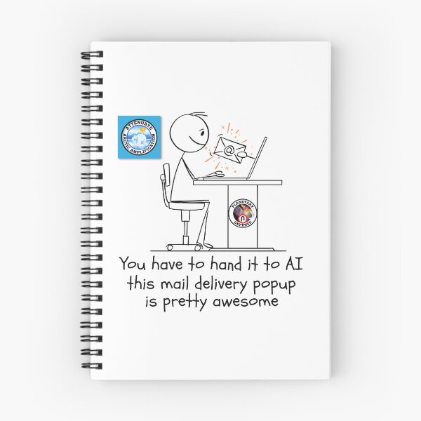 Item preview, Funny Artificial Intelligence Email Delivery System. designed and sold by MPC-Mince-Pies.