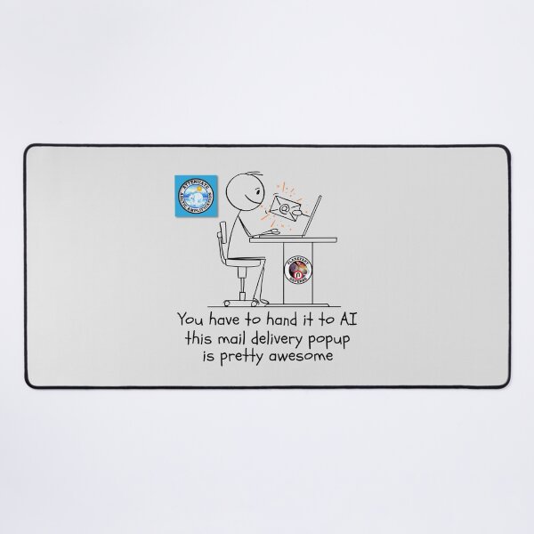 Item preview, Funny Artificial Intelligence Email Delivery System. designed and sold by MPC-Mince-Pies.
