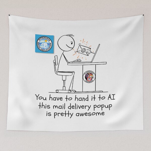 Item preview, Funny Artificial Intelligence Email Delivery System. designed and sold by MPC-Mince-Pies.