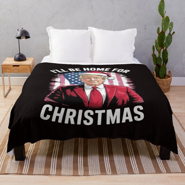 Item preview, I'll Be Home For Christmas Trump Pink Xmas Pajamas  designed and sold by sheenmi.