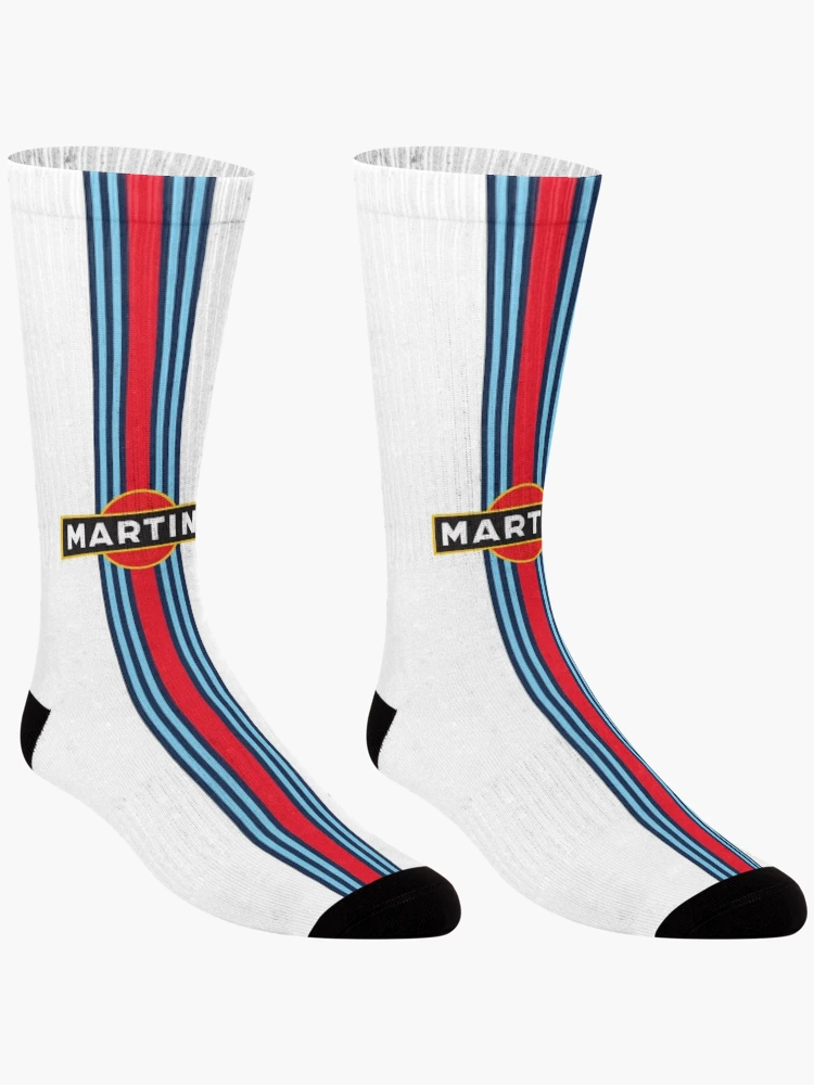 Thumbnail 3 of 5, Socks, Martini Racing Stripe designed and sold by PatternDesign01.