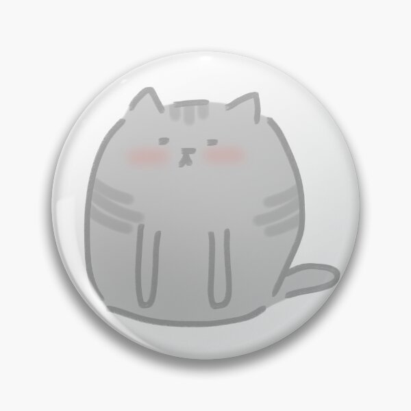 Item preview, Chubby Cat (grey) designed and sold by Aylin Janine.
