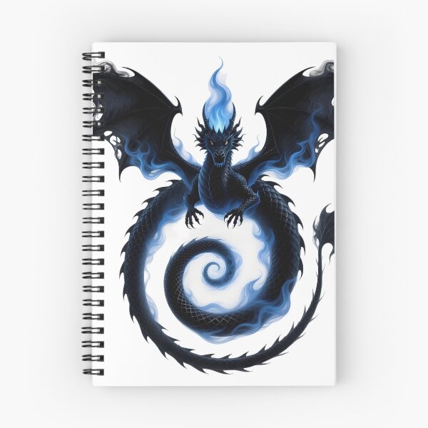 Item preview, Azure Spiral Dragon designed and sold by LuckCraftStudio.
