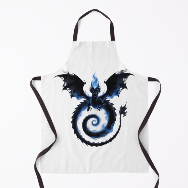 Item preview, Azure Spiral Dragon designed and sold by LuckCraftStudio.